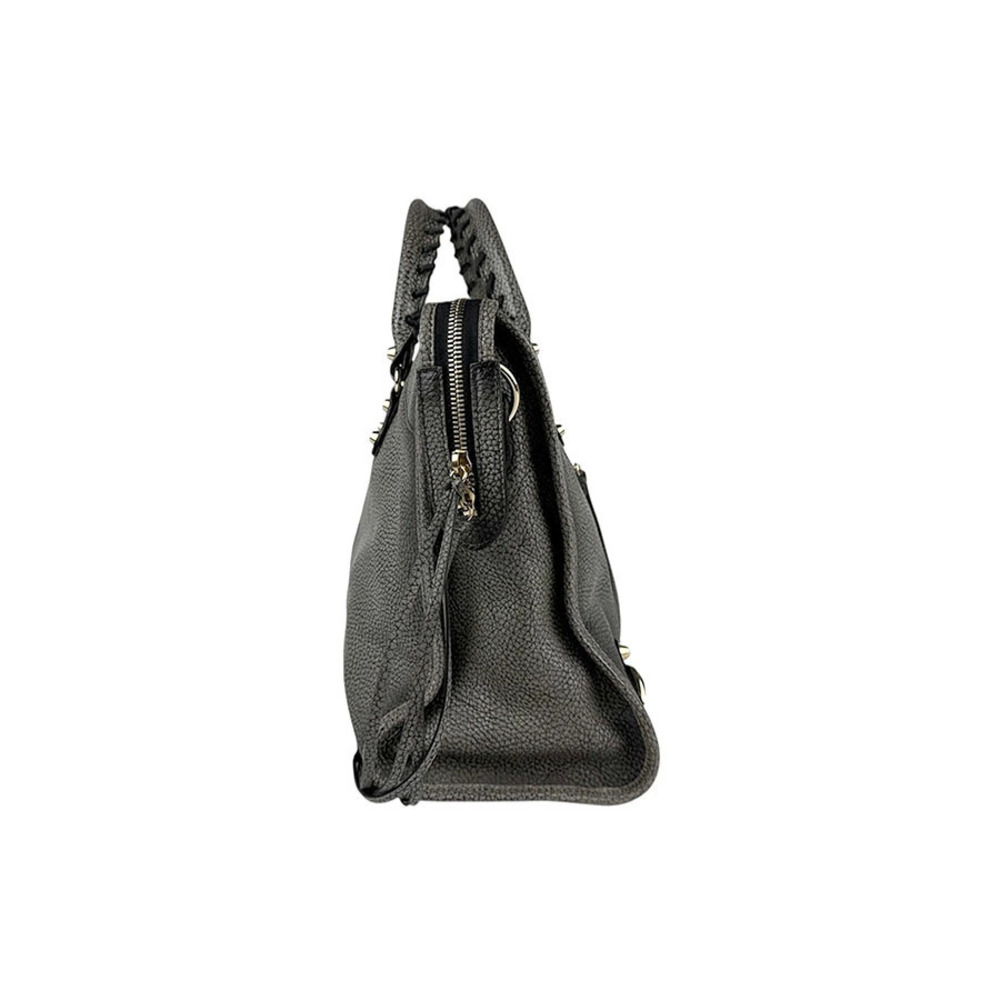Balenciaga Bag Leather Gold City 2way Gray Shoulder Gold Gray